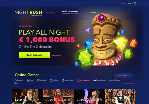 nightrush casino no deposit bonus